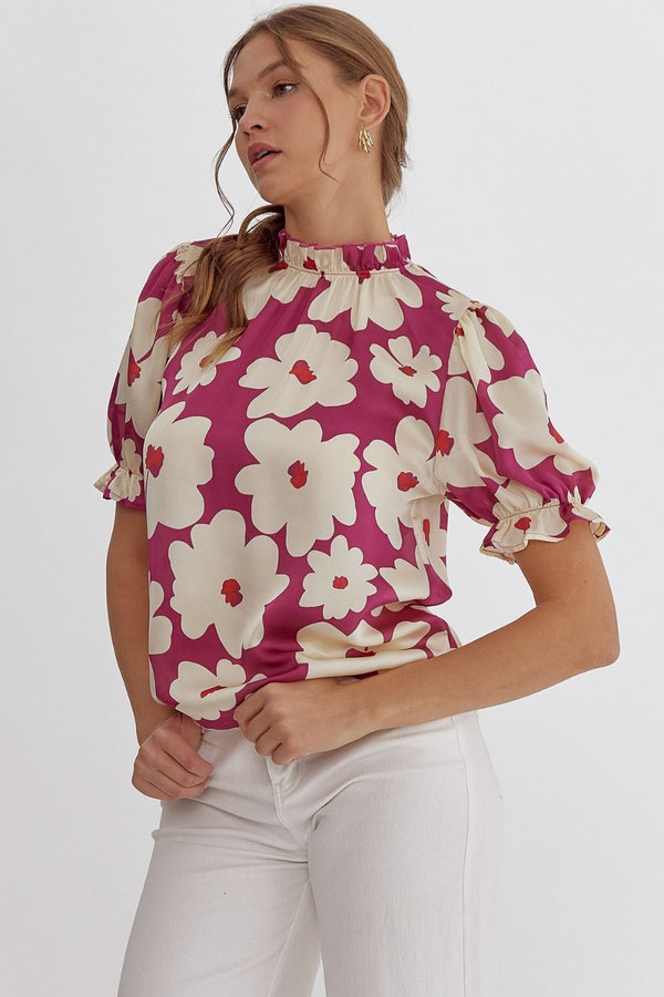 Poppin' Print Blouse