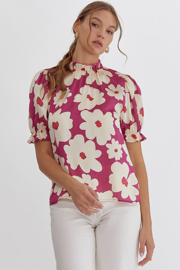 Poppin' Print Blouse