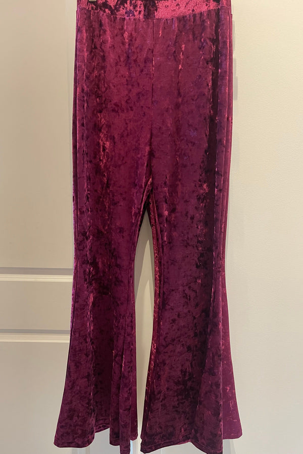 Cleo Crushed Velvet Flares