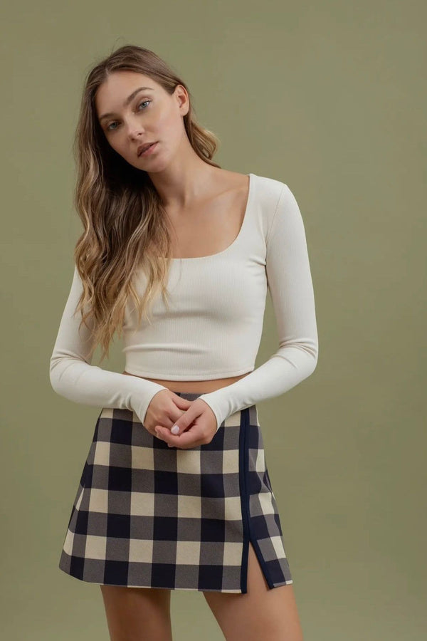 Scoop Neck Crop Top