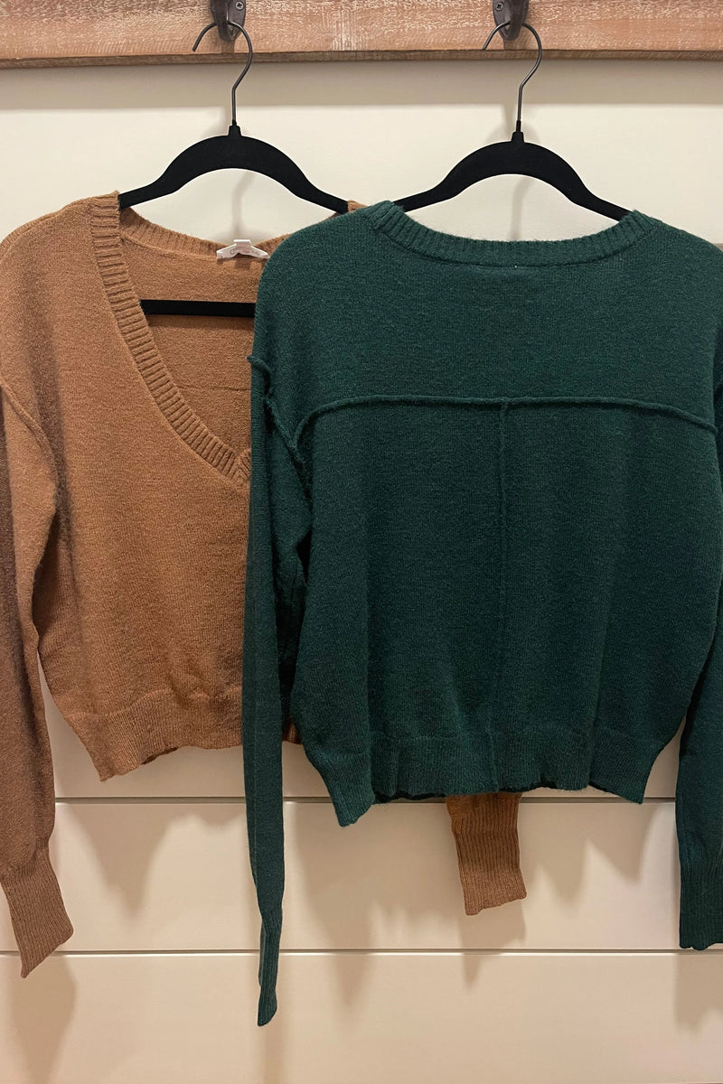Sara Sweater with Piping