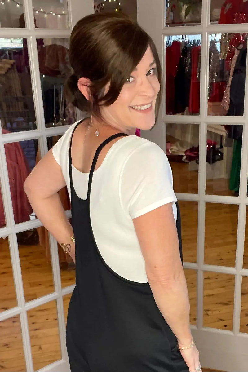 Sleeveless French Terry Jumpsuit