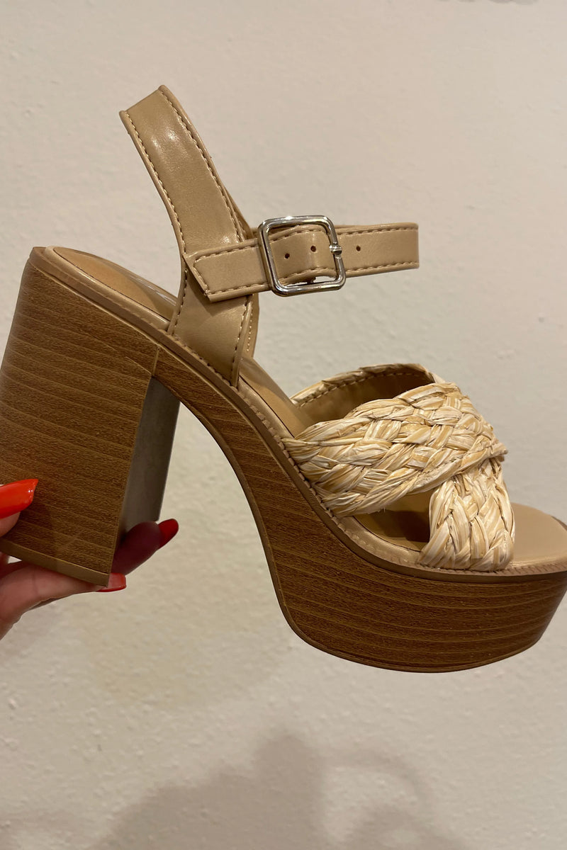 Rachel Raffia Heel