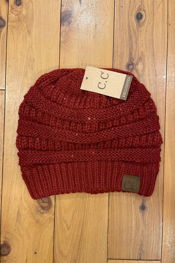 Sequin Beanie