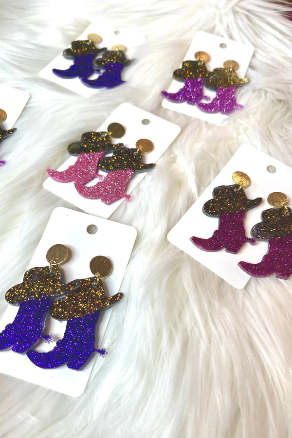 Sparkle Boot Earrings