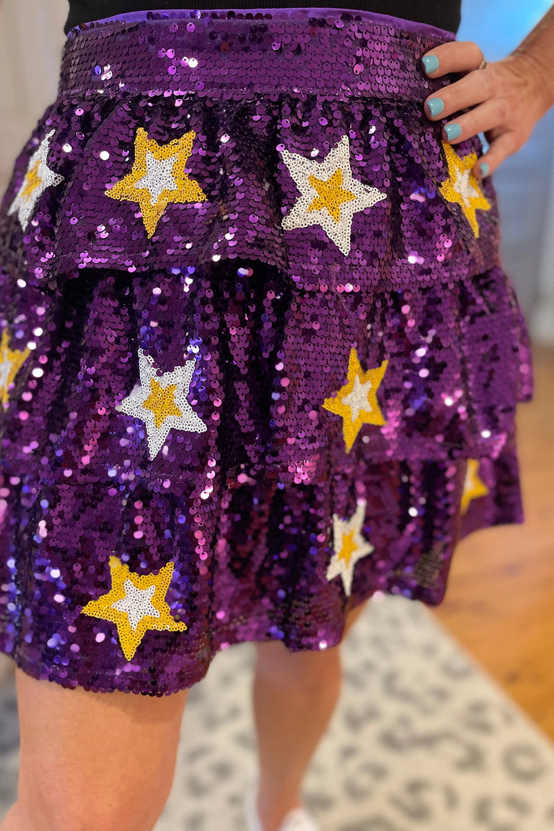 Geaux Sequin Star Skirt