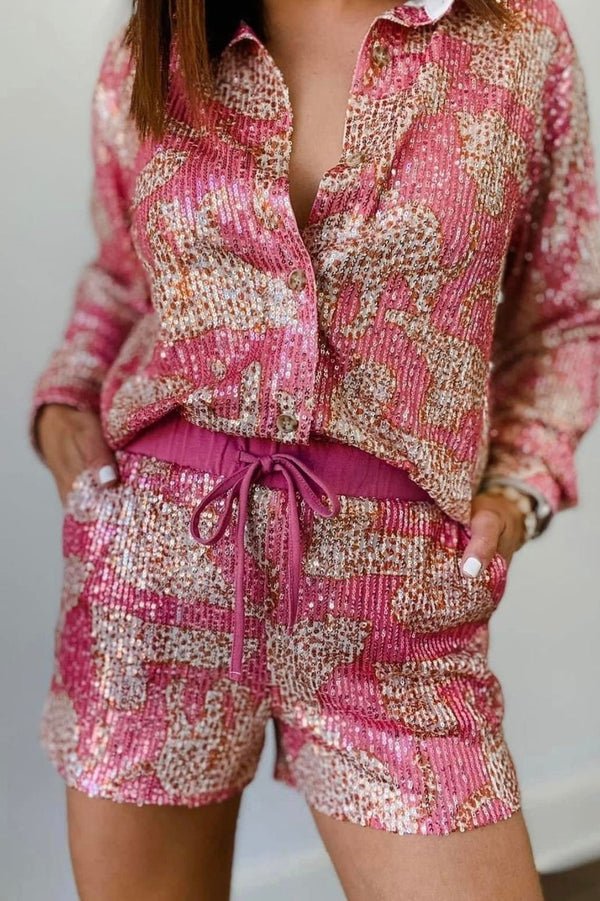 Sassy Sequin Cheetah Top