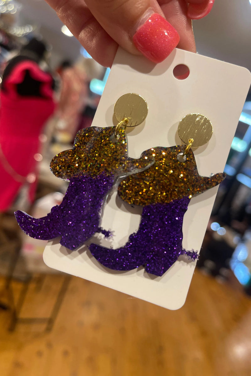 Sparkle Boot Earrings