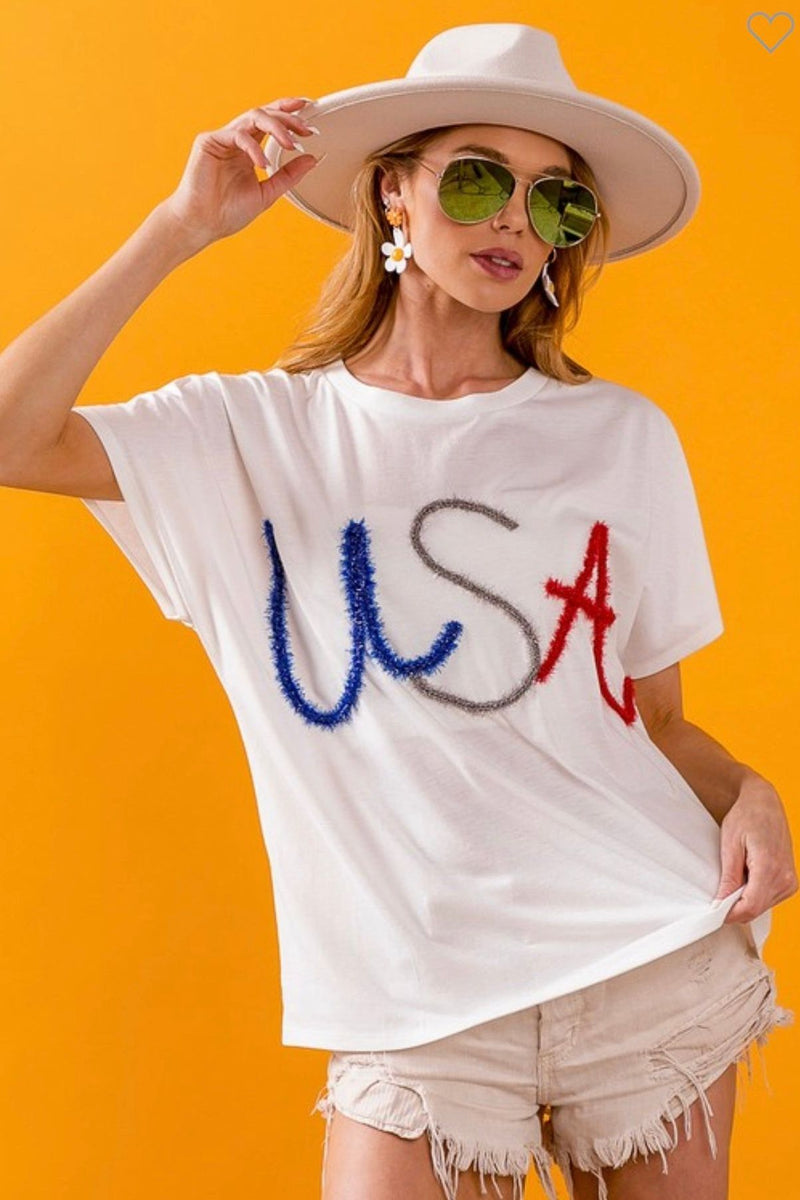 USA Metallic Top