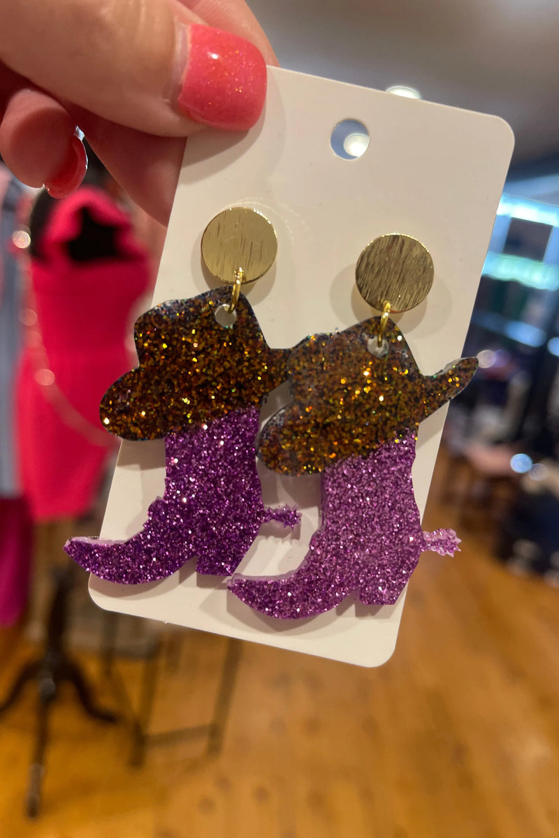 Sparkle Boot Earrings