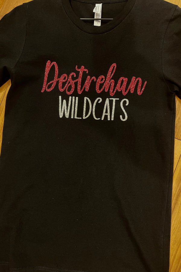 Destrehan Wildcats Script T-shirt