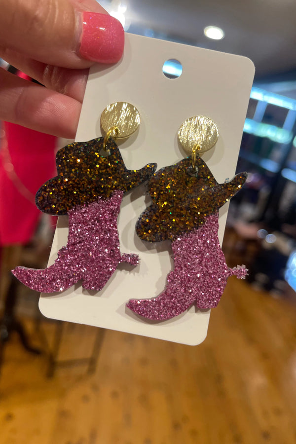 Sparkle Boot Earrings