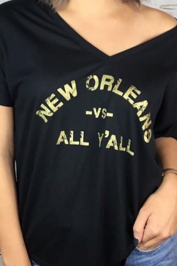 New Orleans vs All Y'all Slouchy Tee