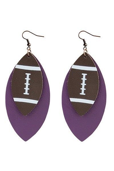 Football earrings