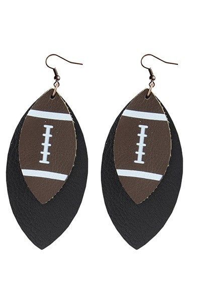 Football earrings