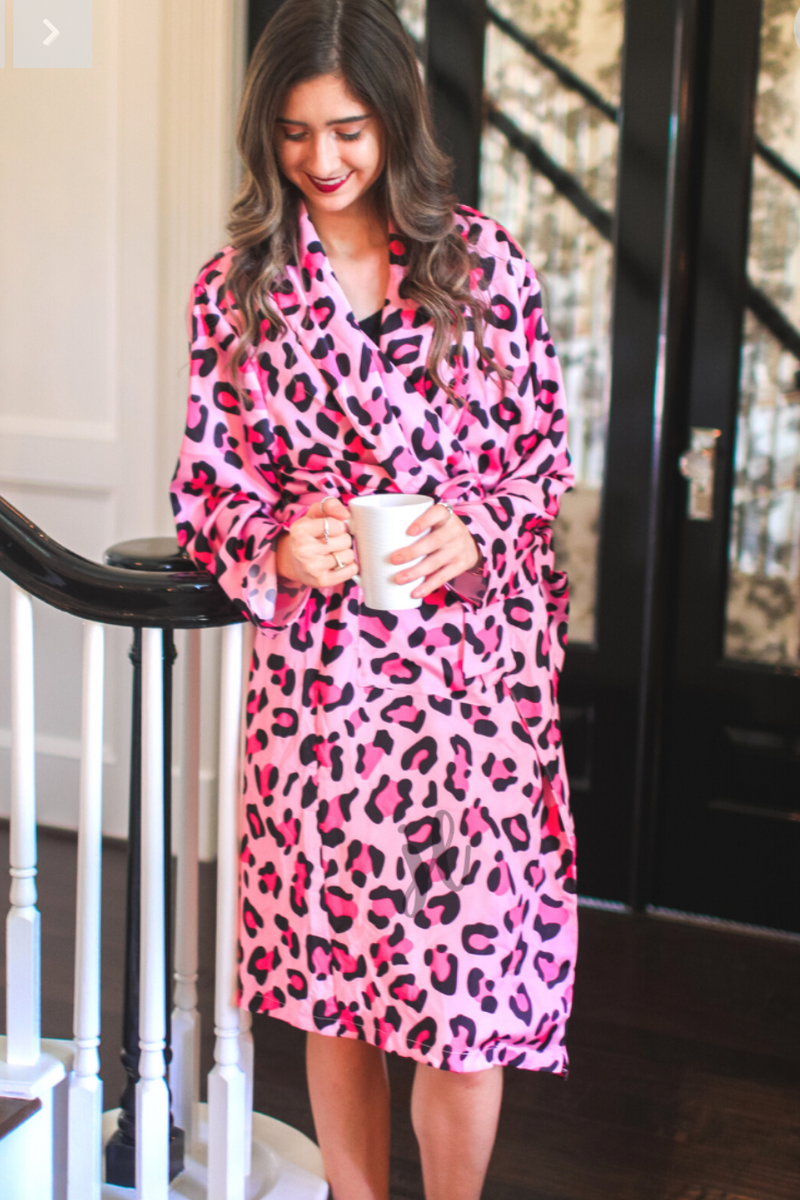 The Lucy Leopard Robe