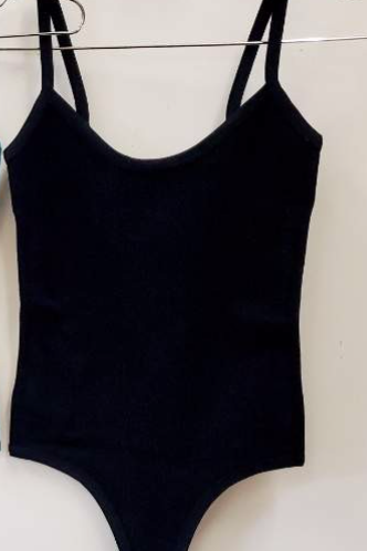 Ribbed cami bodysuit