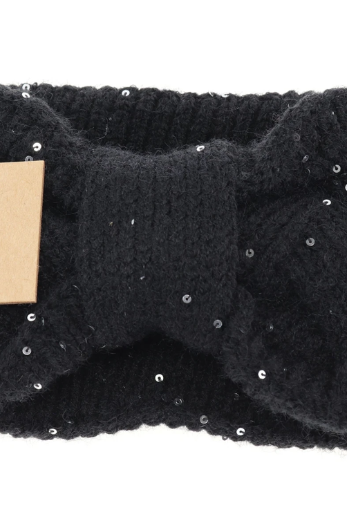 Sequin Knit Head Wrap