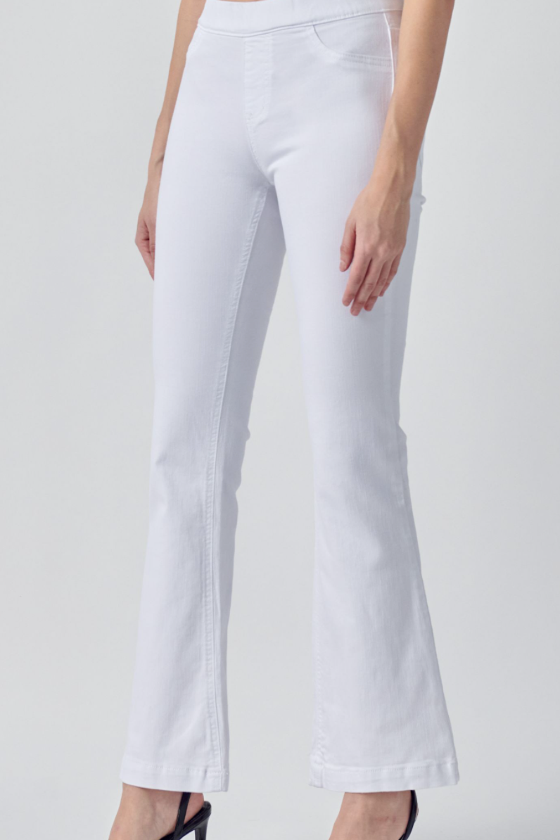 Mid-rise flare jegging - Petite length