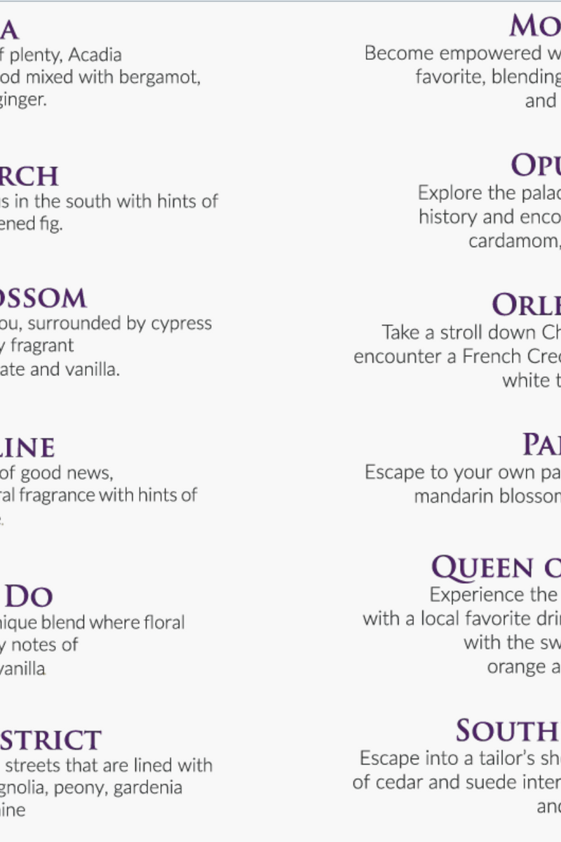 Bourbon Royalty Candle Collection