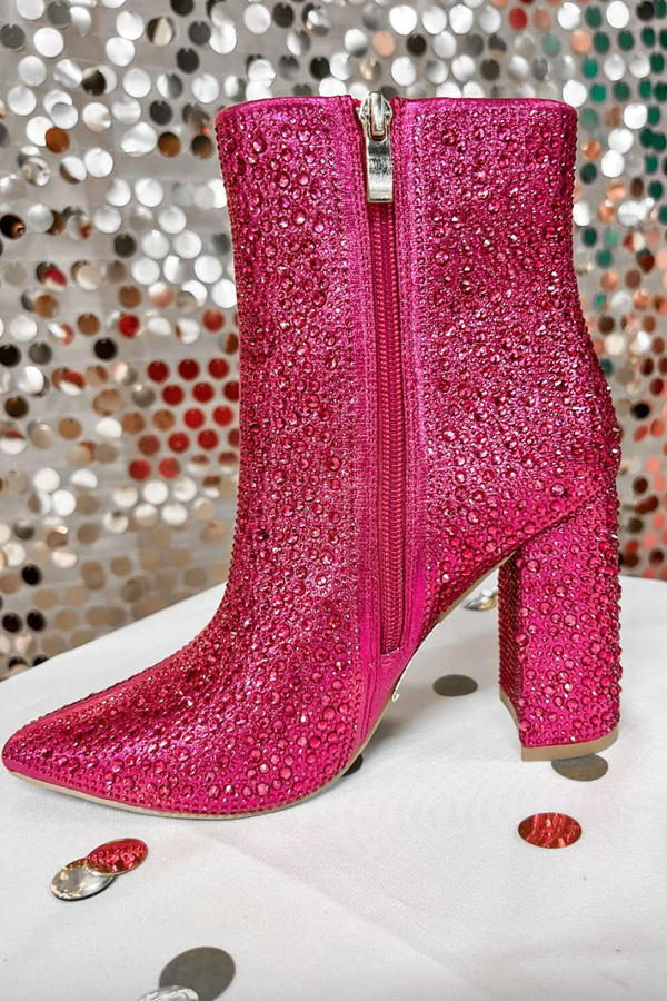 Game Changing Rhinestone Booties