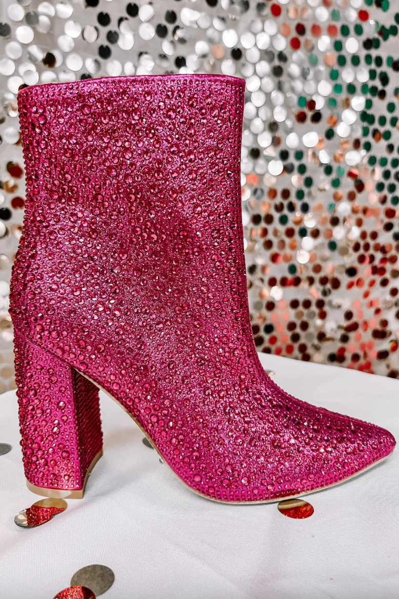 Game Changing Rhinestone Booties