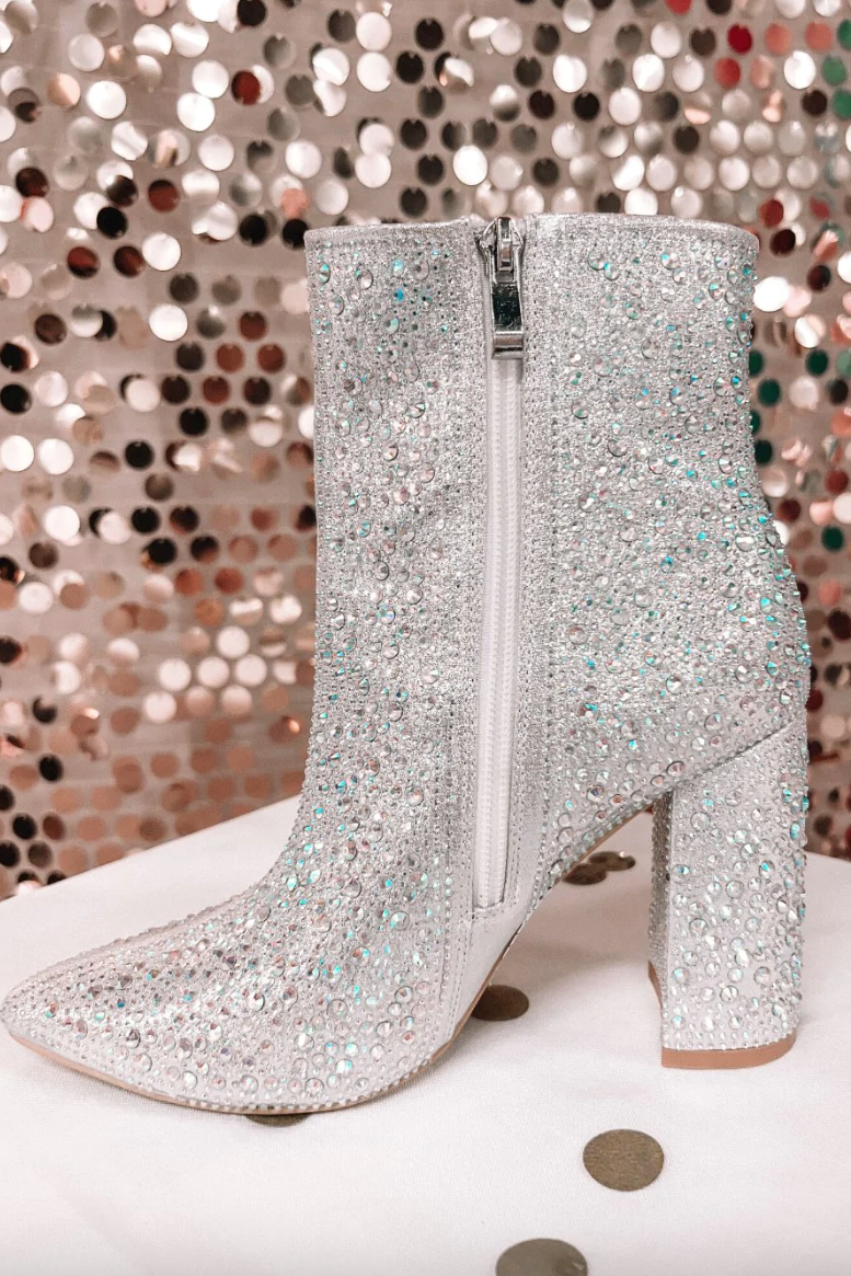 Game Changing Rhinestone Booties