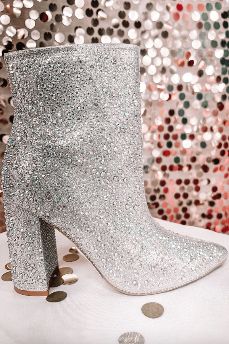 Game Changing Rhinestone Booties