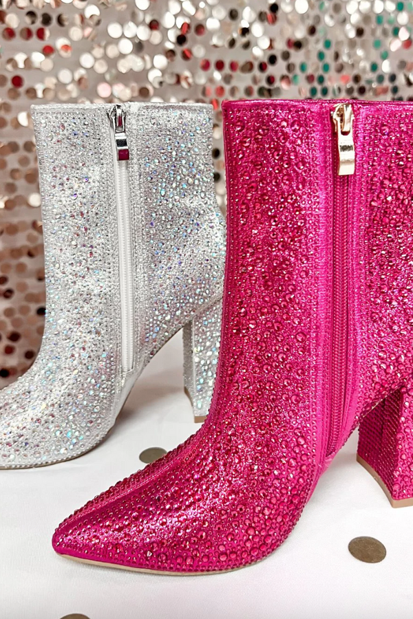 Game Changing Rhinestone Booties