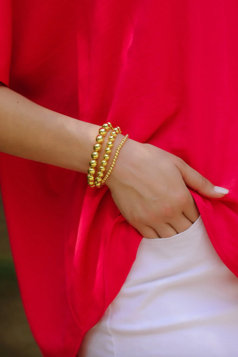 Shiny Gold beaded bracelet