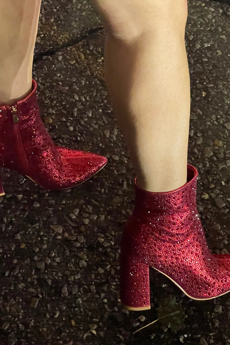 Game Changing Rhinestone Booties
