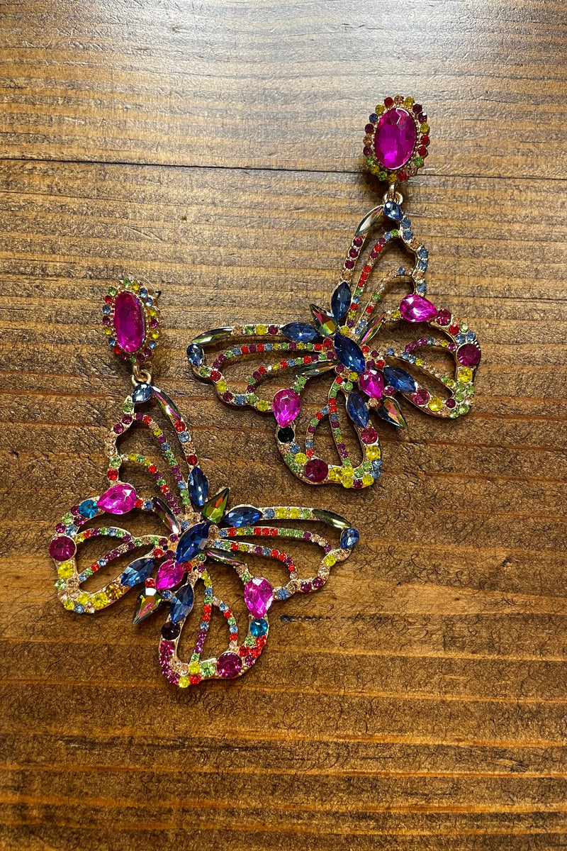 Statement Butterfly Earrings