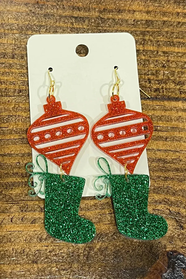 Red Ornament Stocking