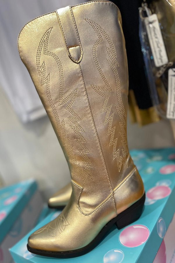 Myra Metallic Cowboy Boot