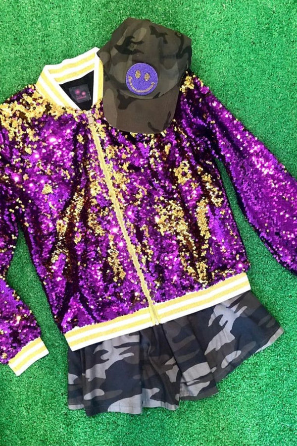 Purple/Gold Sequin Jacket