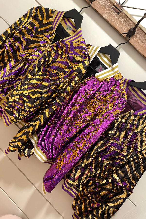 Purple/Gold Sequin Jacket