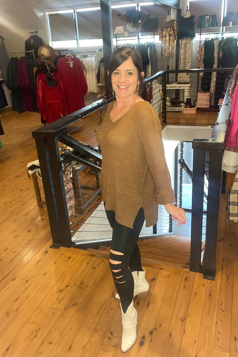 Distressed Compression Leggings
