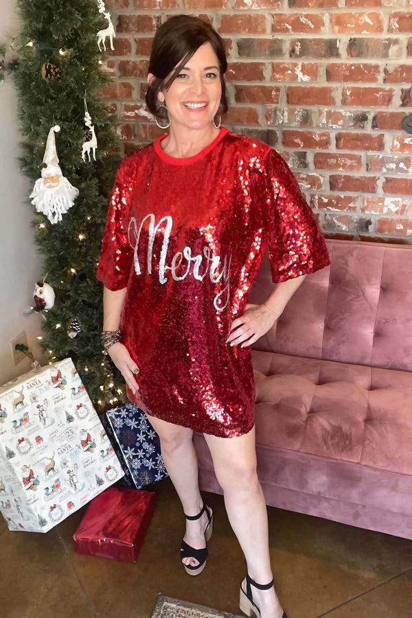 Holiday Sequin Tunic/Dress