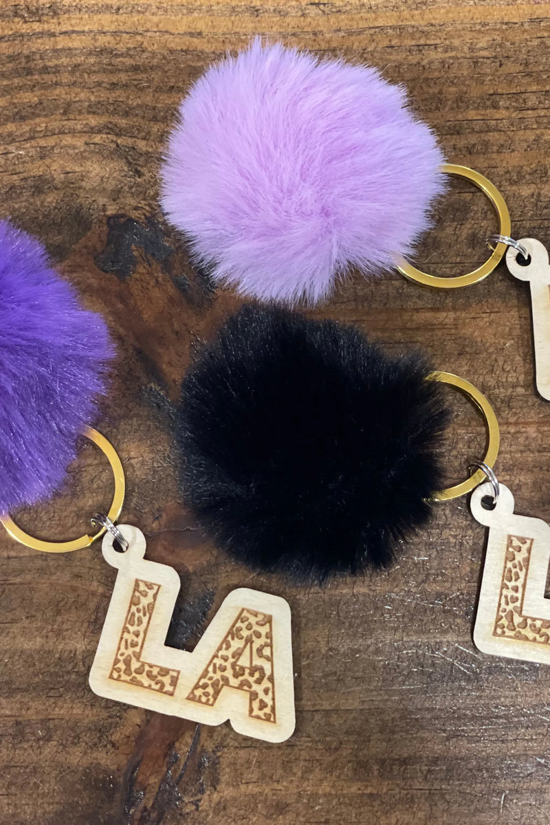 Pom Pom Louisiana Key Chain