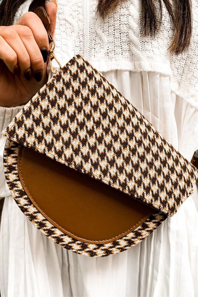 Houndstooth Sling Bag