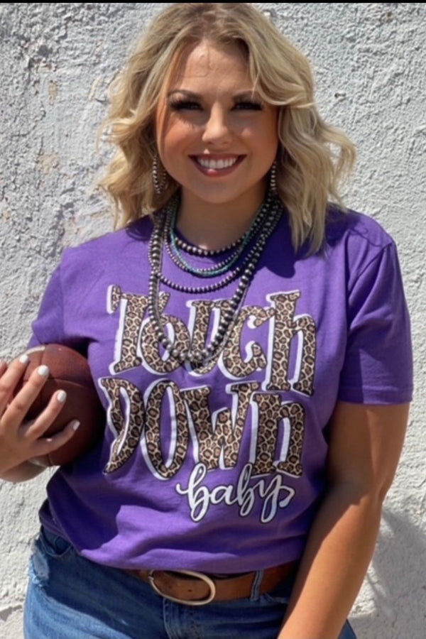 Touchdown Baby Leopard Tee