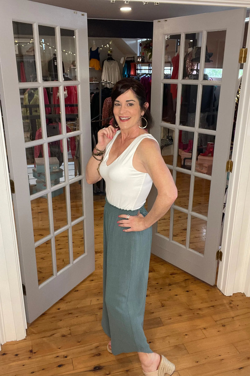 Slate Wide Leg Pant