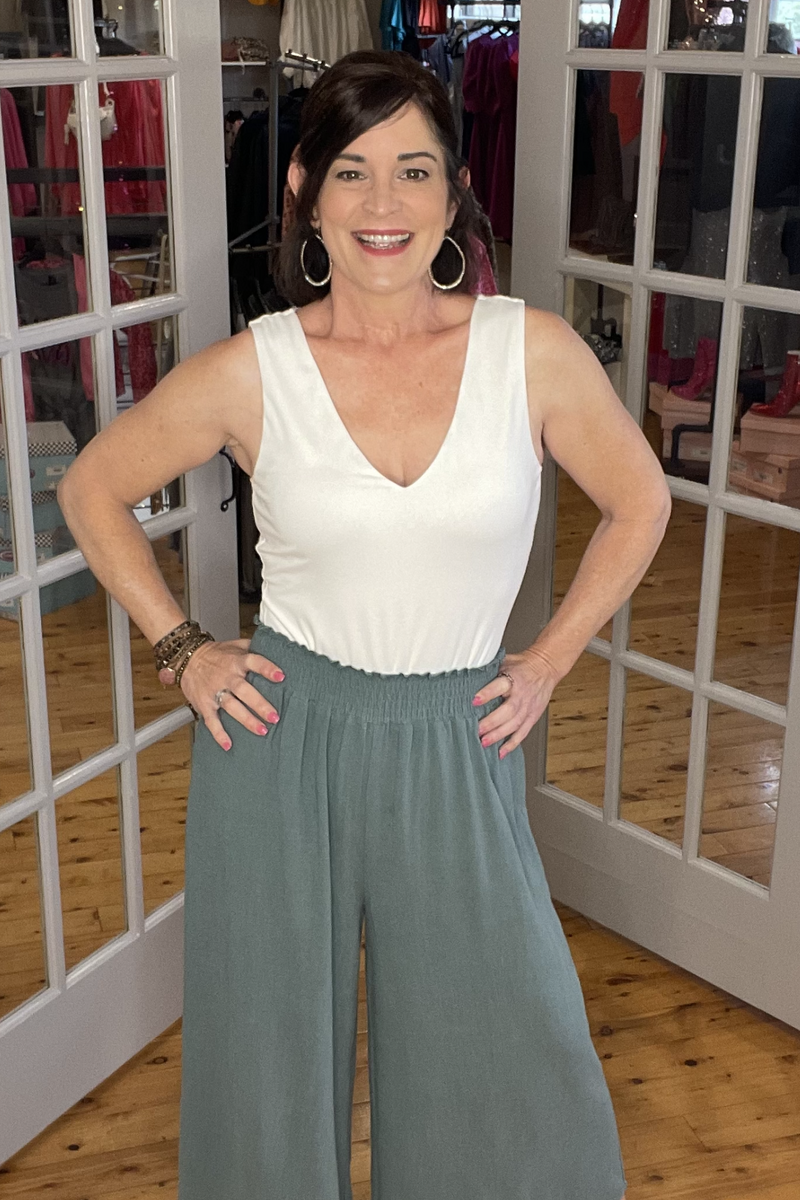 Slate Wide Leg Pant