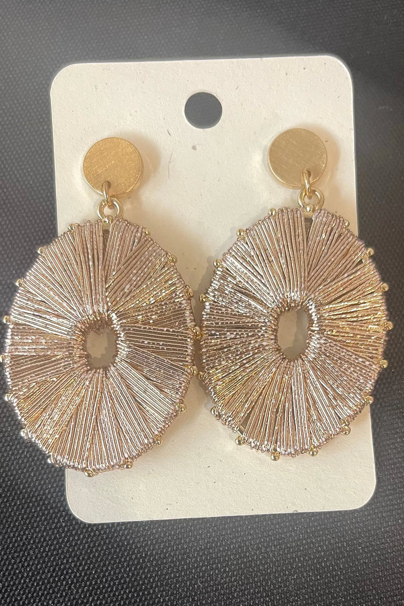 Oval Rose Gold earrings