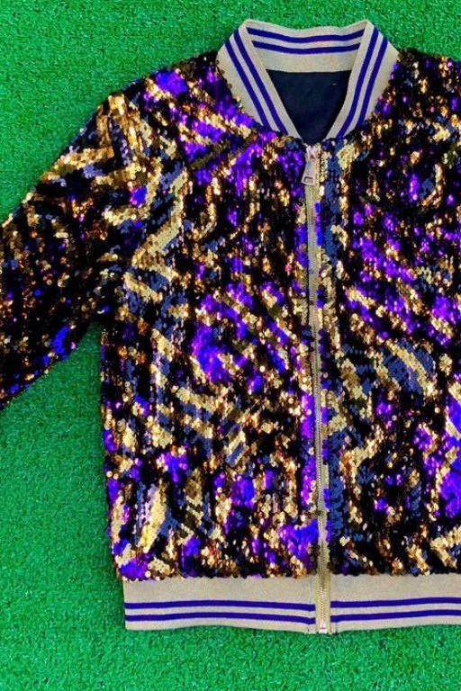 Tiger Stripe Sequin Jacket
