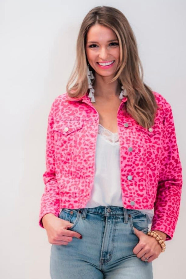 Lennon Leopard Denim Jacket