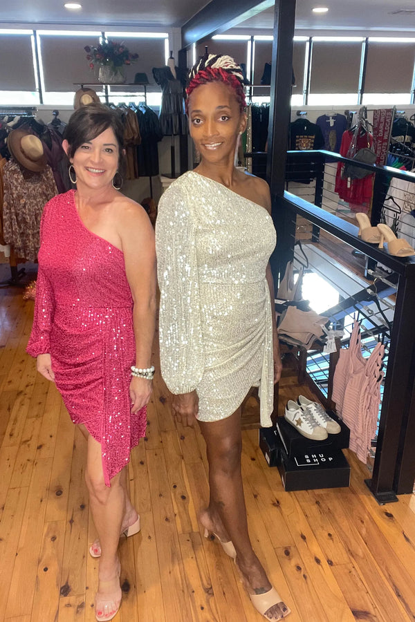 Beauti One Shoulder Sequin Dress