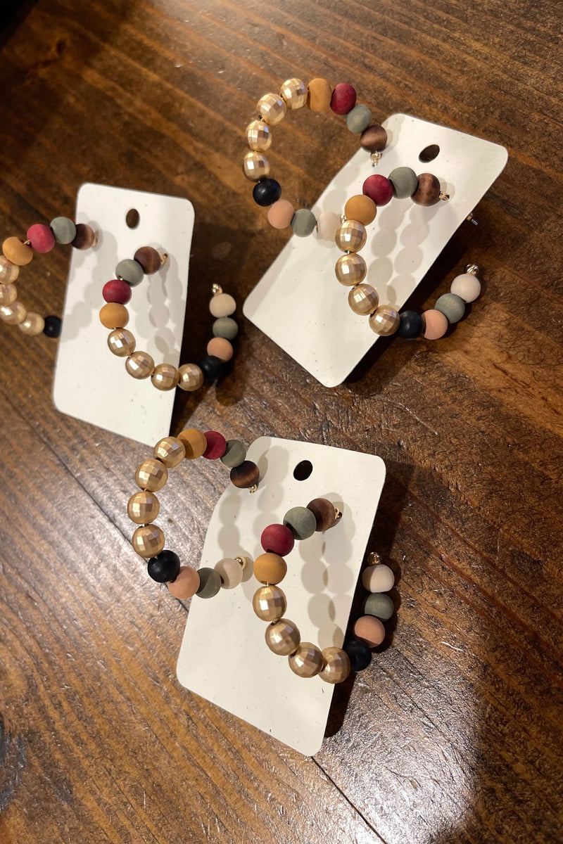Wooden multi earrings