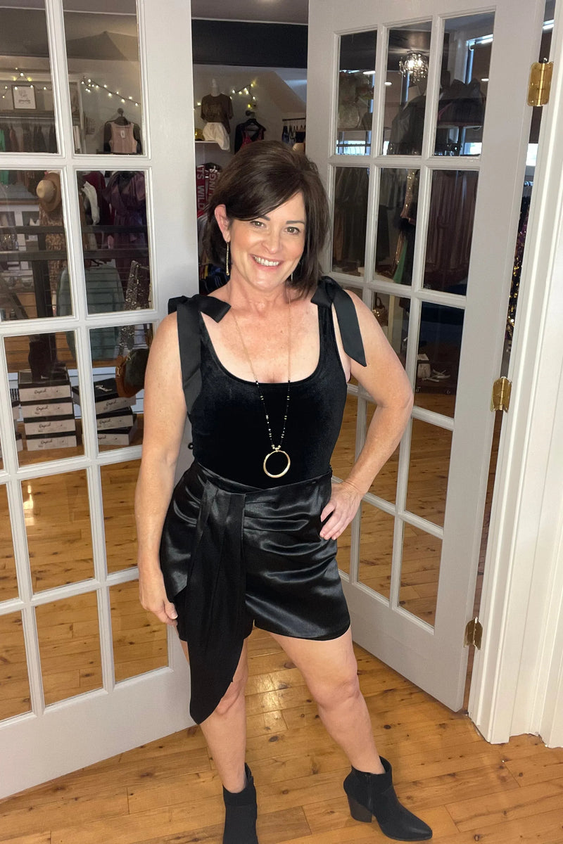 Sasha Satin Skort