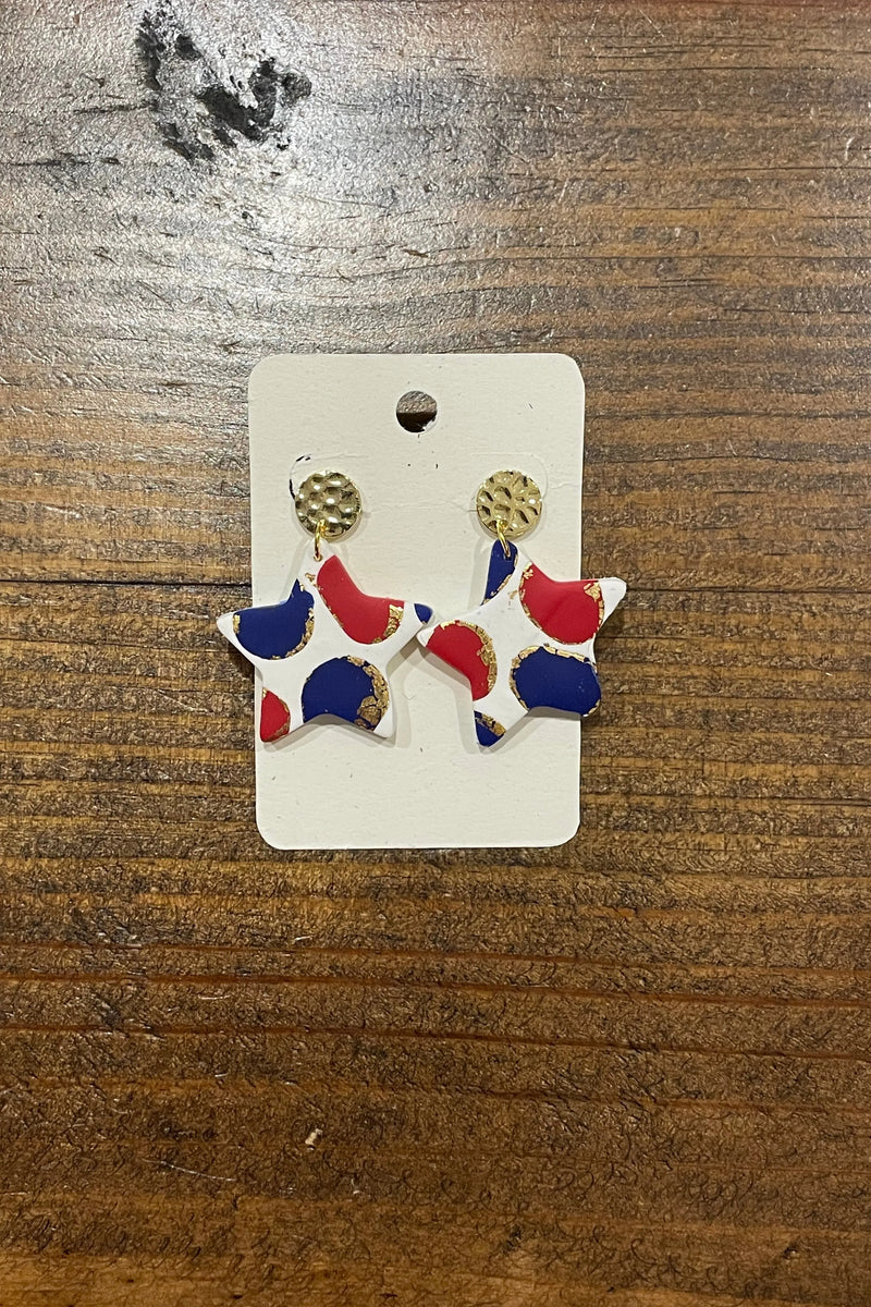 Patriotic Star Earrings